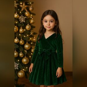 Evergreen Dress for Girls